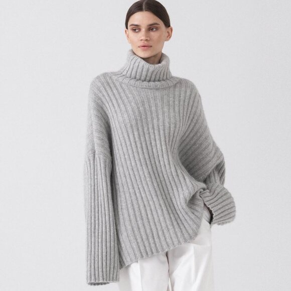 LUXURY ITALY Cashmere sweater Oversize NEW - Picture 1 of 16